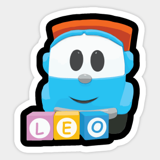 LEO the inquisitive truck Sticker